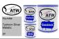 Preview: Hyundai, Typhoon Silver Metallic, 3T: 1L Lackdose + 1L Klarlack + 500ml Härter - Set, von ATW Autoteile West.